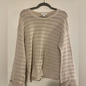 Hudson Women's Open Knit Pullover Sweater